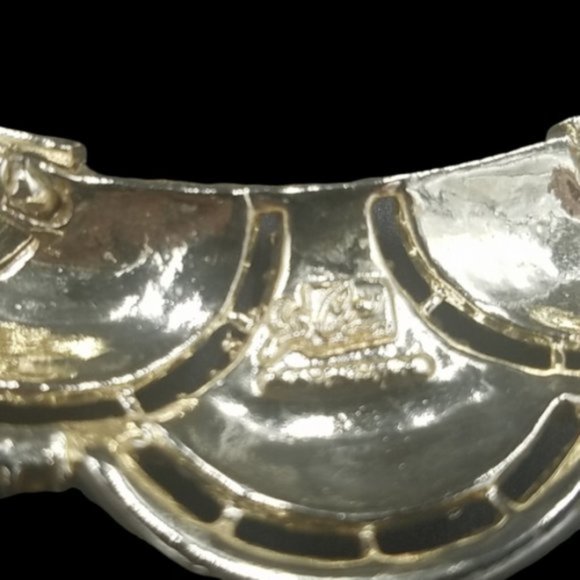 Vintage Corocraft Topaz Rhinestone Sculpted Necklace - Picture 5 of 7